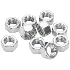 #HN-408 3/8-16 Chrome Hex Nut 10 Pack