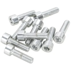 #MPSHC-0206 6mm X 25mm Length Chrome Polished Socket Head Allen Bolt 10 Pack