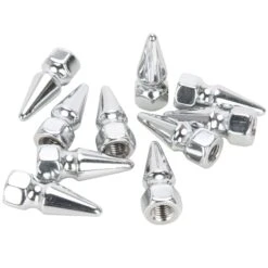 #PN-301 1/4-28 Chrome Pike Nut 10 Pack