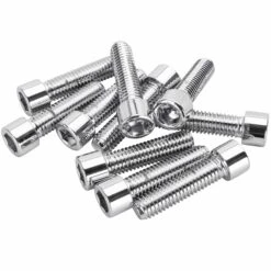 #PSHC-2016 7/16-14 X 1-3/4 Length Chrome Polished Allen Bolt 10 Pack
