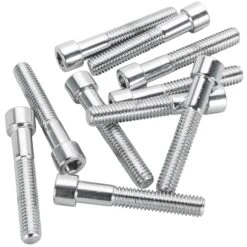 #PSHC-205 1/4-24 X 1-7/16 Length Chrome Polished Allen Bolt 10 Pack