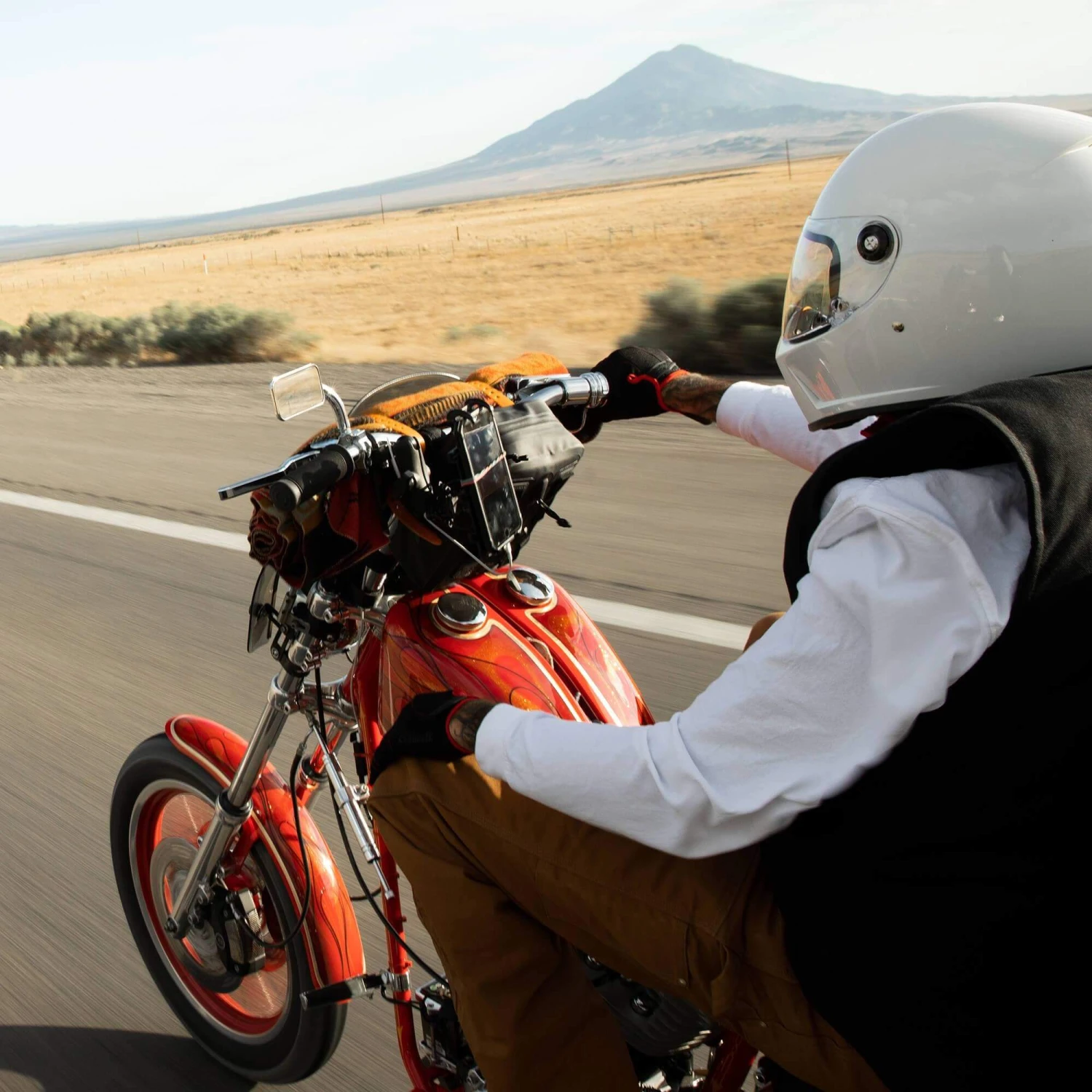 Utility Mirror Rectangle Perch Mount - Chrome 3 Utility Mirror Rectangle Perch Mount - Chrome - Image 3