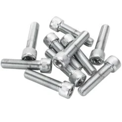 #SHC-932 3/8-24 X 1-1/2 Length Chrome Socket Head Allen Bolt 10 Pack