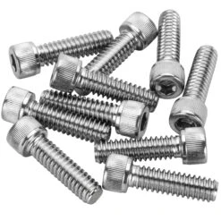 #SHC-954 1/4-20 X 7/8 Length Chrome Socket Head Allen Bolt 10 Pack