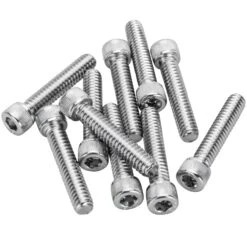 #SHC-957 1/4-20 X 1-1/4 Length Chrome Socket Head Allen Bolt 10 Pack