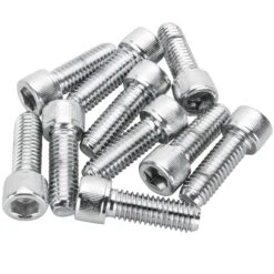 #SHC-982 3/8-16 X 1-1/8 Length Chrome Socket Head Allen Bolt 10 Pack