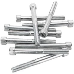 #SHC-992 3/8-16 X 3-1/2 Length Chrome Socket Head Allen Bolt 10 Pack