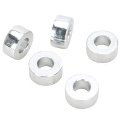 #SPC-002 1/4 ID X 1/4 Length Chrome Steel Universal Spacer 5 Pack