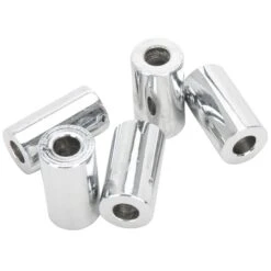 #SPC-006 1/4 ID X 1 Length Chrome Steel Universal Spacer 5 Pack