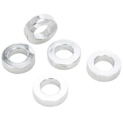 #SPC-028 1/2 ID X 1/4 Length Chrome Steel Universal Spacer 5 Pack