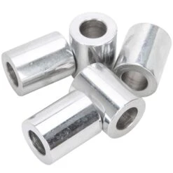 #SPC-038 7/16 ID X 1 Length Chrome Steel Universal Spacer 5 Pack