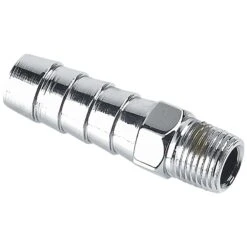 3/8 Inch Hose Barb X 1/8 Inch NPT - Chrome