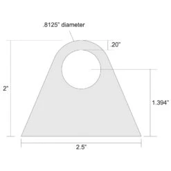 Rubber Mount Triangular Tabs - 1/4 Inch Thick - Aluminum Washer 7 Rubber Mount Triangular Tabs - 1/4 Inch Thick - Aluminum Washer -Motor Parts Hub large 1277 001276 001277