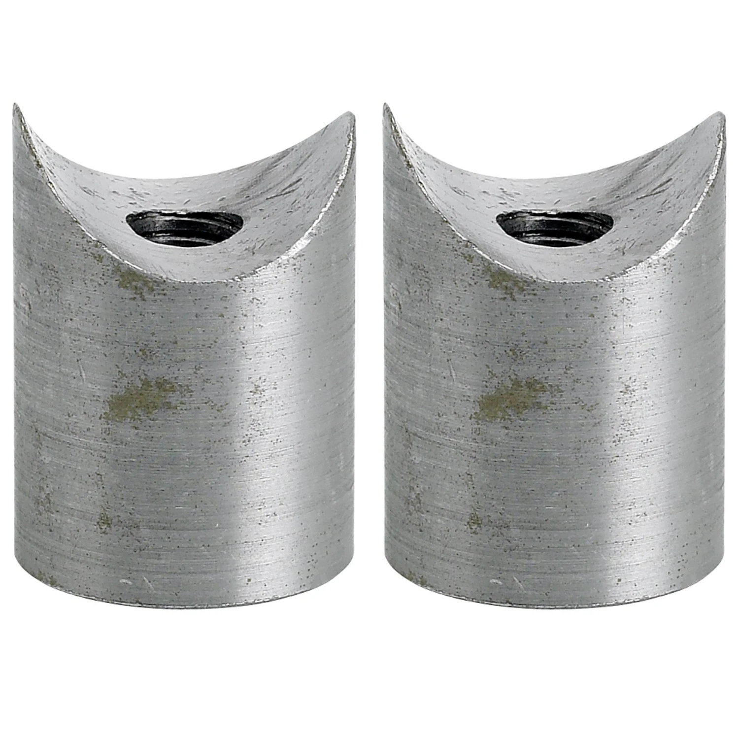 Coped Steel Bungs 1 Inch Dia. 1 Inch Long - 3/8-16 Thread - 2 Pack 1 Coped Steel Bungs 1 Inch Dia. 1 Inch Long - 3/8-16 Thread - 2 Pack