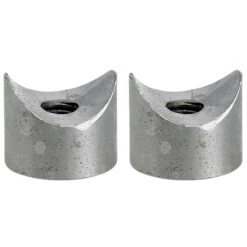 Coped Steel Bungs 1 Inch Dia. 1/2 Inch Long - 3/8-16 Thread - 2 Pack