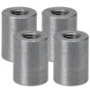 Threaded Steel Bungs 1 Inch Long - 3/8-16 Thread - 4 Pack