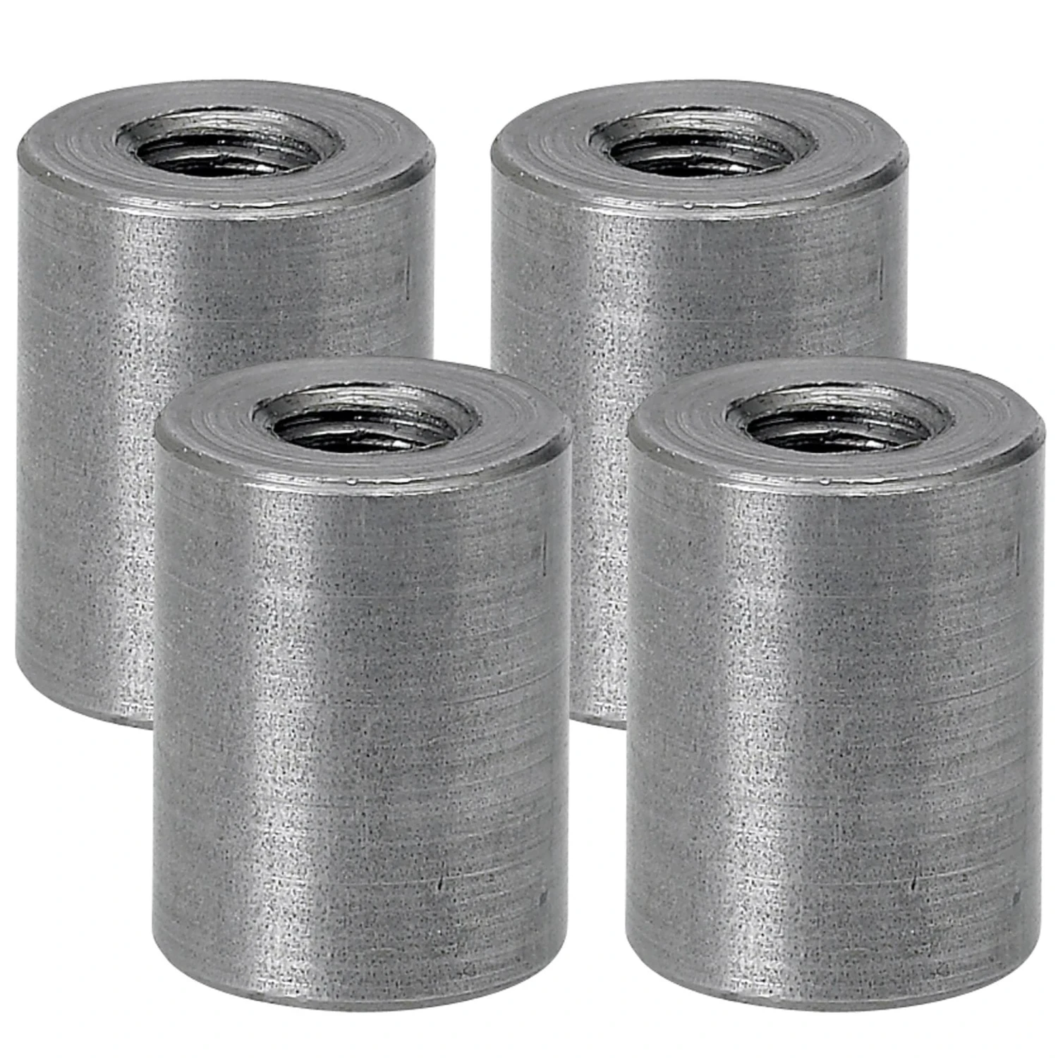 Threaded Steel Bungs 1 Inch Long - 3/8-16 Thread - 4 Pack 1 Threaded Steel Bungs 1 Inch Long - 3/8-16 Thread - 4 Pack