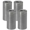 Threaded Steel Bungs 1-1/2 Inch Long - 3/8-16 Thread - 4 Pack