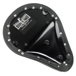 Vertical Pleated Solo Seat - Black -Motor Parts Hub large 1893 sullys customs vertical pleated solo seat bobber chopper photo 5