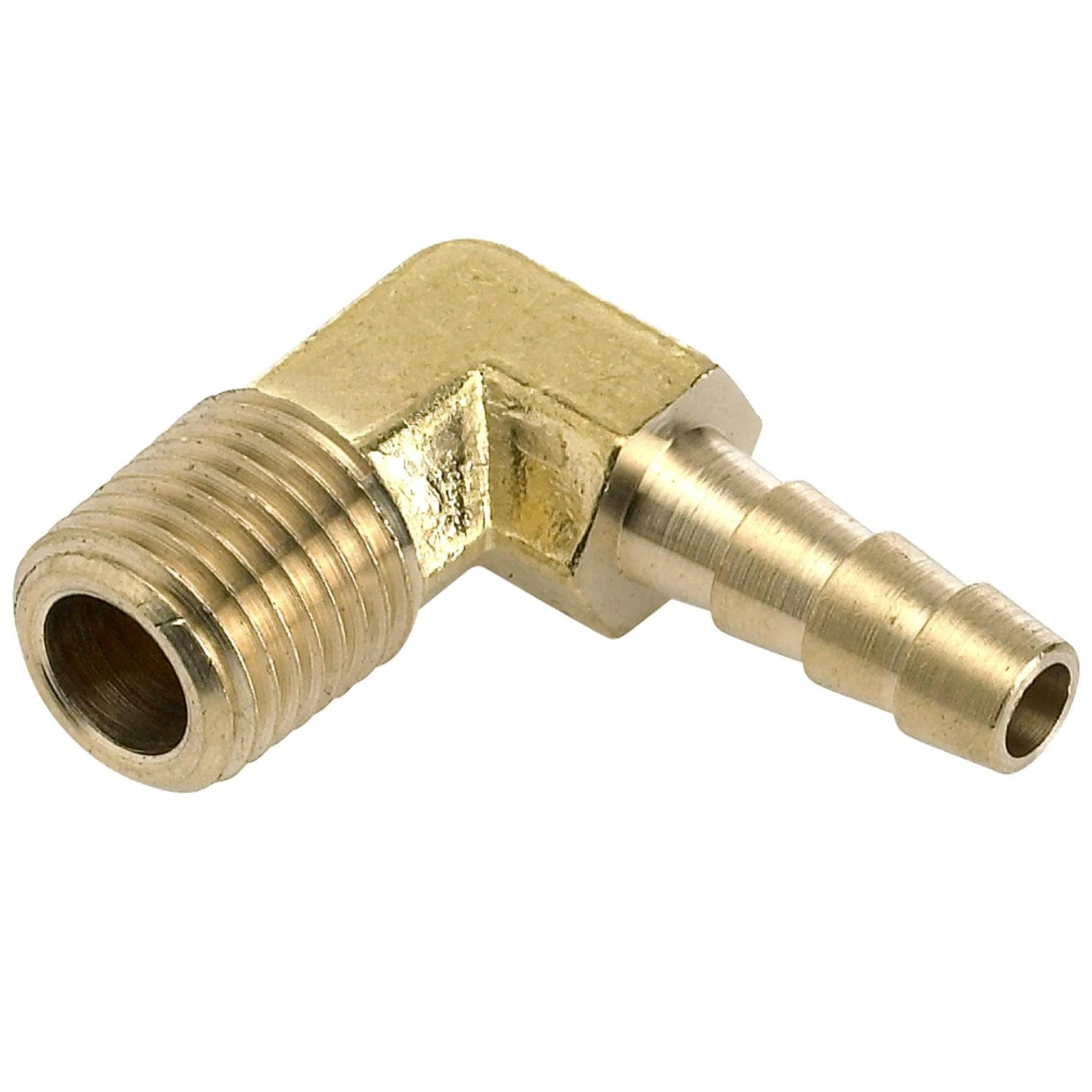 1/4 Inch Hose Barb 90 Elbow X 1/4 Inch NPT - Brass 2 1/4 Inch Hose Barb 90 Elbow X 1/4 Inch NPT - Brass - Image 2