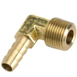 5/16 Inch Hose Barb 90 Elbow X 3/8 Inch NPT - Brass
