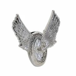 Winged Motorcycle Wheel Lapel Pin