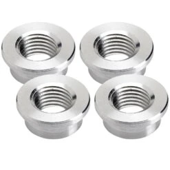Petcock Bung 1/4 Inch NPT Aluminum Weld-In - 4-pack