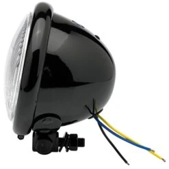4-1/2 Inch Diameter Black Early Model Headlight