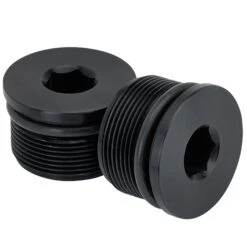 39mm Low Profile Fork Caps - Black Annodized Aluminum