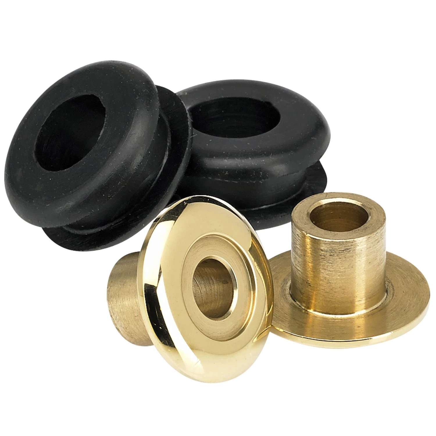 Set Of 2 Brass Tophats And Rubber Grommets 1 Set Of 2 Brass Tophats And Rubber Grommets