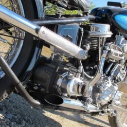 Fish Scale Heat Shield - 6 Inch -Motor Parts Hub large 3647 heatshield fishscale 12inch installed panhead p3