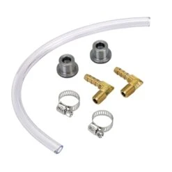 DIY Gas Tank Fuel Sight Gauge Kit - Clear - Brass Fittings