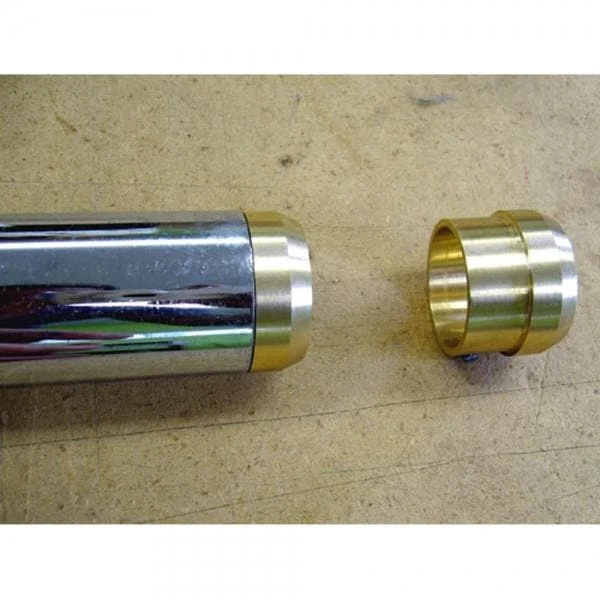 Brass Exhaust Tips For 1.75 Inch OD Pipes 3 Brass Exhaust Tips For 1.75 Inch OD Pipes - Image 3