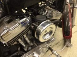 Dog Dish Air Cleaner - Fits S&S Super E / G Carburetors -Motor Parts Hub large 3868 003867 003868 gasbox dog dish aircleaner s and s super e carb cv carb air cleaner installed 4