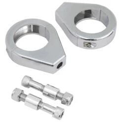 Turn Signal Fork Clamps For 39mm Fork Tubes - Chrome