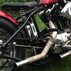 Solo Seat Springs - Barrel Style - 4 Inch Chrome -Motor Parts Hub large 457 lowbrowcustoms seatspringmounts 4inchseatsprings trumpetexhausttips