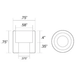 Counterbore Steel Bungs For 3/8 Allen Head Bolts - 4 Pack 7 Counterbore Steel Bungs For 3/8 Allen Head Bolts - 4 Pack -Motor Parts Hub large 83 000083