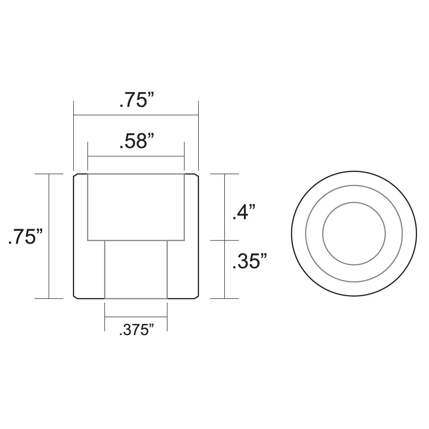Counterbore Steel Bungs For 3/8 Allen Head Bolts - 4 Pack 4 Counterbore Steel Bungs For 3/8 Allen Head Bolts - 4 Pack - Image 4