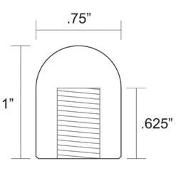 Full Radius Threaded Steel Bungs 3/8-16 Thread - 4 Pack -Motor Parts Hub large 86 000086