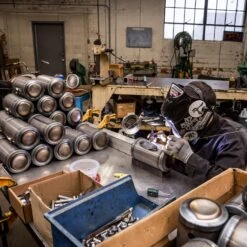 Dimpled Steel Motorcycle Oil Tank For Triumph Choppers 19 Dimpled Steel Motorcycle Oil Tank For Triumph Choppers -Motor Parts Hub lowbrow customs oil tanks welded up 5593 1 1