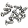 #MBHC-0802 6mm X 12mm Length Chrome Button Head Allen Bolt 10 Pack