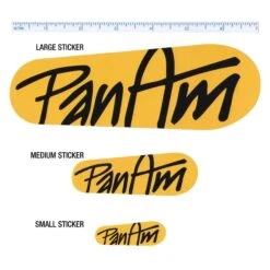 Logo Sticker - Yellow / Black - Medium -Motor Parts Hub panamstickers 3 yellow 2